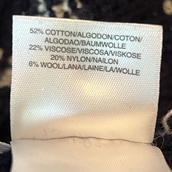 Jones New York Navy Blue&White V Neck Sweater Size M - Picture 11 of 11